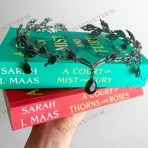 Acotar Black Leaf Fairy Tiara Headband